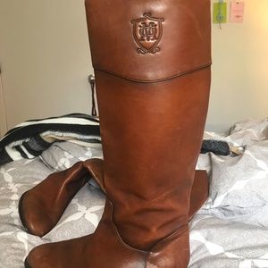Massimo Dutti Cognac Riding Boots, Size 10